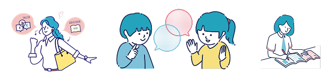 勉強する生徒たち